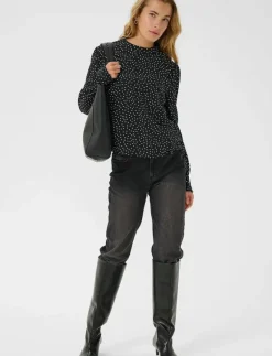 KArea Printed Blouse - Långärmade blusar