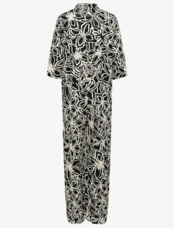 KAsanne Plain Weave Jumpsuit Printe - Jumpsuits