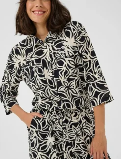 KAsanne Plain Weave Jumpsuit Printe - Jumpsuits