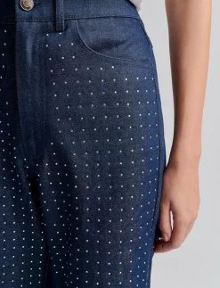 Kendra High waisted rhinestone Jeans - Vida byxor