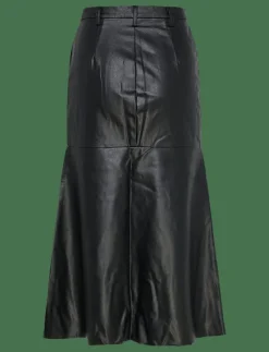 KINDRA VEGAN LEATHER SKIRT - Midi kjolar
