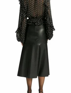 KINDRA VEGAN LEATHER SKIRT - Midi kjolar