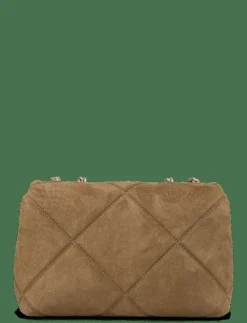 Kira Diamond Quilt Suede Small Convertible Shoulder Bag - Crossbody Bags