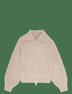 KNITTED CROPPED BOMBER - Mellanlager