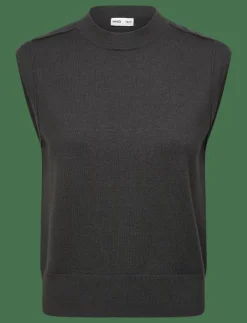 Knitted waistcoat with seam detail - Stickade västar