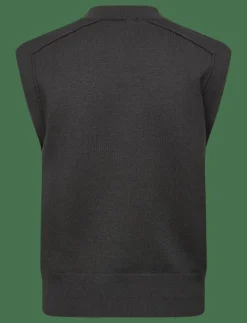 Knitted waistcoat with seam detail - Stickade västar