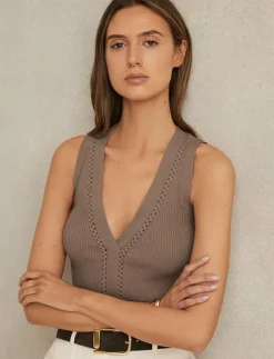 LANETTE - Stickade västar