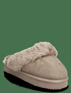 LAURA FAKE FUR MULE - Inneskor