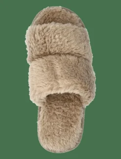 LAUREN FAKE FUR SLIDE - Inneskor