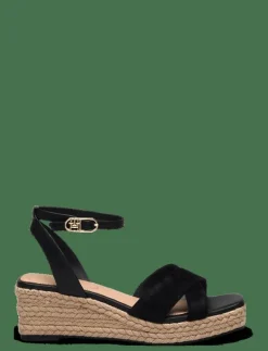 LEATHER & SUEDE MID WEDGE ESPAD - Kilklackar
