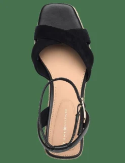 LEATHER & SUEDE MID WEDGE ESPAD - Kilklackar