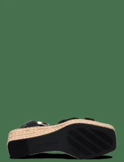 LEATHER & SUEDE MID WEDGE ESPAD - Kilklackar