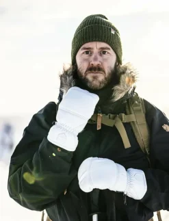 Leather Box - mitt Offwhite - Tumvantar