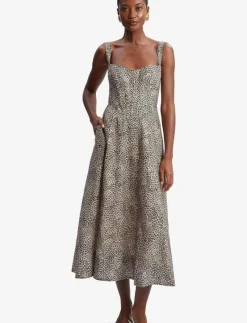 LILAH CORSET MIDI DRESS - Midiklänningar