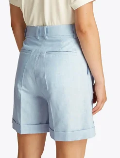 LINEN MIX PLEATED SHORT - Casual shorts