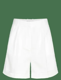 LINEN MIX PLEATED SHORT - paper bag shorts