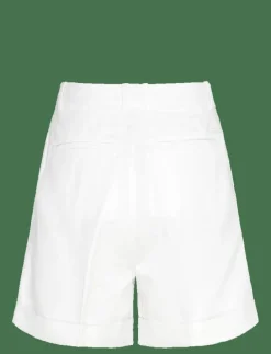 LINEN MIX PLEATED SHORT - paper bag shorts