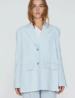 Linen Slit Blazer - Enkelknäppta kavajer