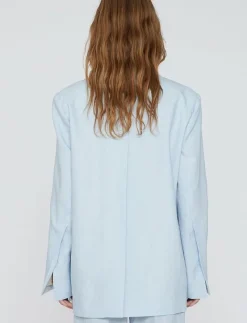 Linen Slit Blazer - Enkelknäppta kavajer