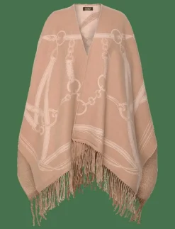 Logo & Belting-Motif Jacquard Ruana - Sjalar