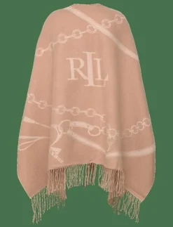 Logo & Belting-Motif Jacquard Ruana - Sjalar