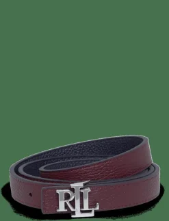 Logo Reversible Leather Skinny Belt - Skärp