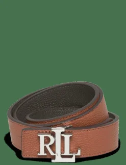 Logo Reversible Pebbled Leather Belt - Skärp
