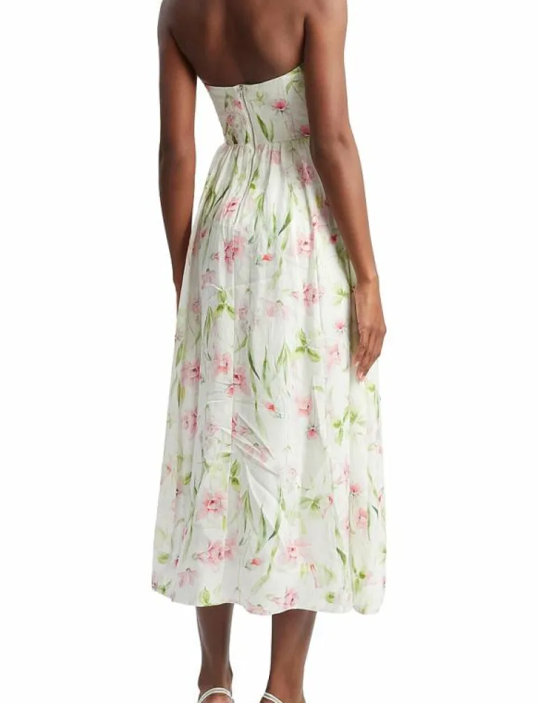 LOLA CORSET MIDI DRESS - Midiklänningar