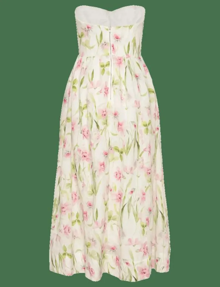 LOLA CORSET MIDI DRESS - Midiklänningar