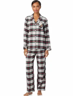 LRL L/s Notch collar long pant pj s - Pyjamas