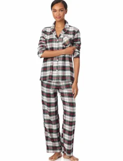 LRL L/s Notch collar long pant pj s - Pyjamas
