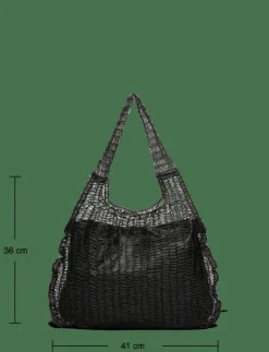 Mesh pattern shopper bag - Totes