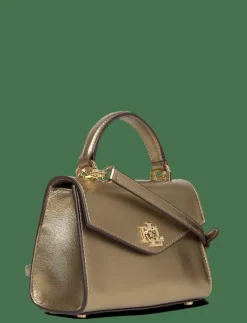 Metallic Leather Small Farrah Satchel - Handväskor