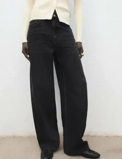 Mid-rise barrel jeans - Jeans