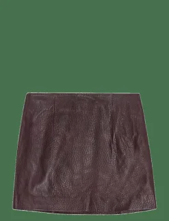 MINI LEATHER SKIRT - Korta kjolar