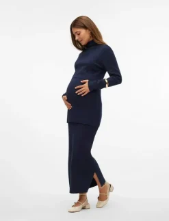 MLJACINA KNIT MIDI SKIRT HW - Midi kjolar