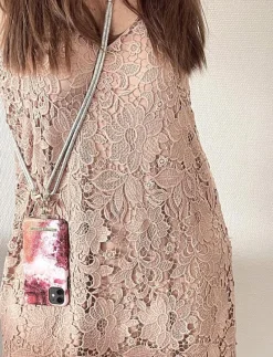 Mobile Base Necklace Silver Gold - Mobilhållare