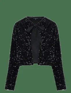 MONET SEQUIN TIE CARDIGAN - Korta kavajer