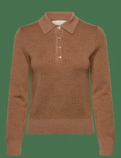 MONOGRAM KNIT POLO - Stickat