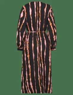 MSCHSelfrida Dilvera V Neck Dress AOP - Midiklänningar