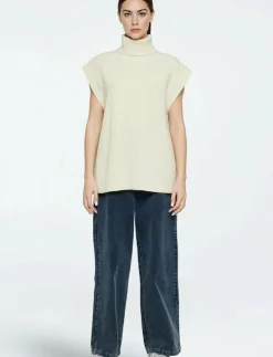 Naja knit vest 9954 - Linnen