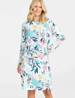 Nightdress long sl - Nattlinnen