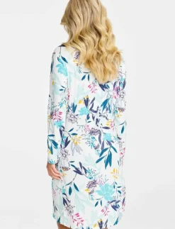 Nightdress long sl - Nattlinnen