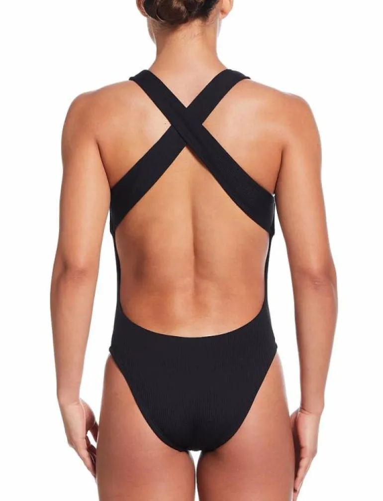 Nike Elevated Essential Pucker Crossback One Piece - Baddräkter