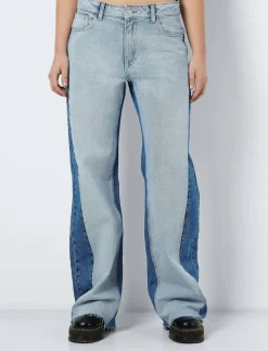 NMRINNA NW WIDE JEANS COLORBLOCK - Vida byxor