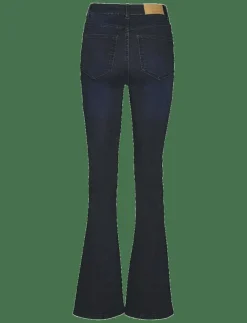 NMSALLIE HW FLARE JEAN VI241DB FWD NOOS - Utsvängda jeans