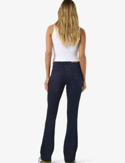NMSALLIE HW FLARE JEAN VI241DB FWD NOOS - Utsvängda jeans