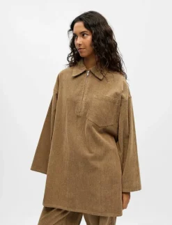 OBJALIMA OZ L/S SHIRT DRESS 141 - Korta klänningar
