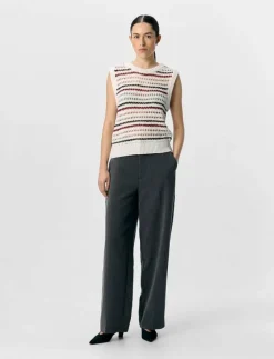 OBJZELIA S/L RE KNIT TOP 140 - Stickade västar