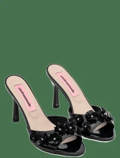 Obsession Black Flower - Peeptoes